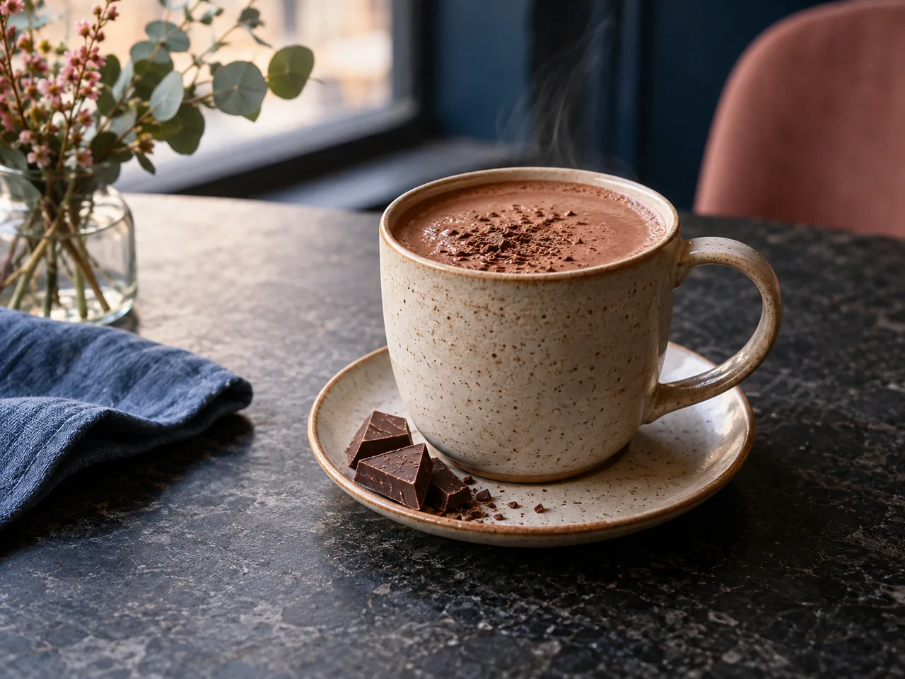 تصویر نمایشی از دستهٔ گرم شکلاتی